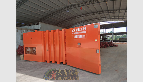 油麦菜真空预冷保鲜机青海安装案例