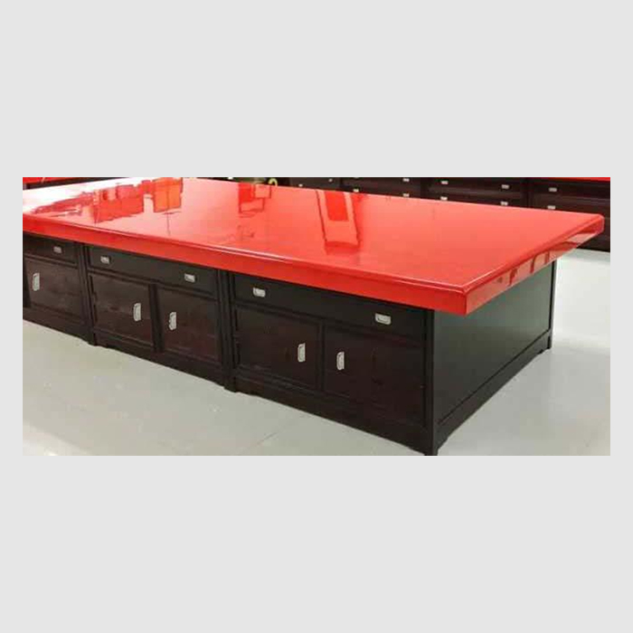 大红漆案工作台