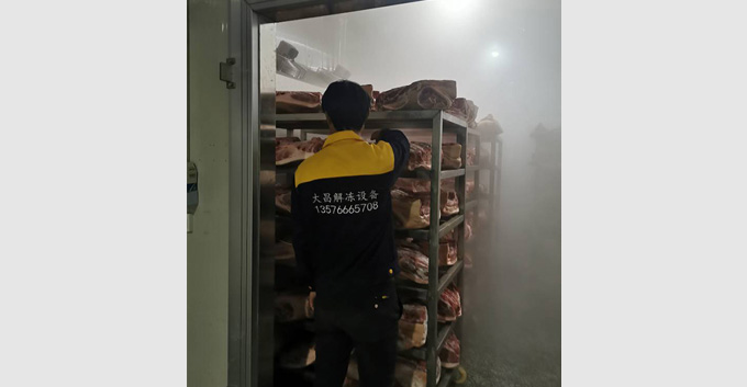 低温高湿解冻机之猪肉解冻