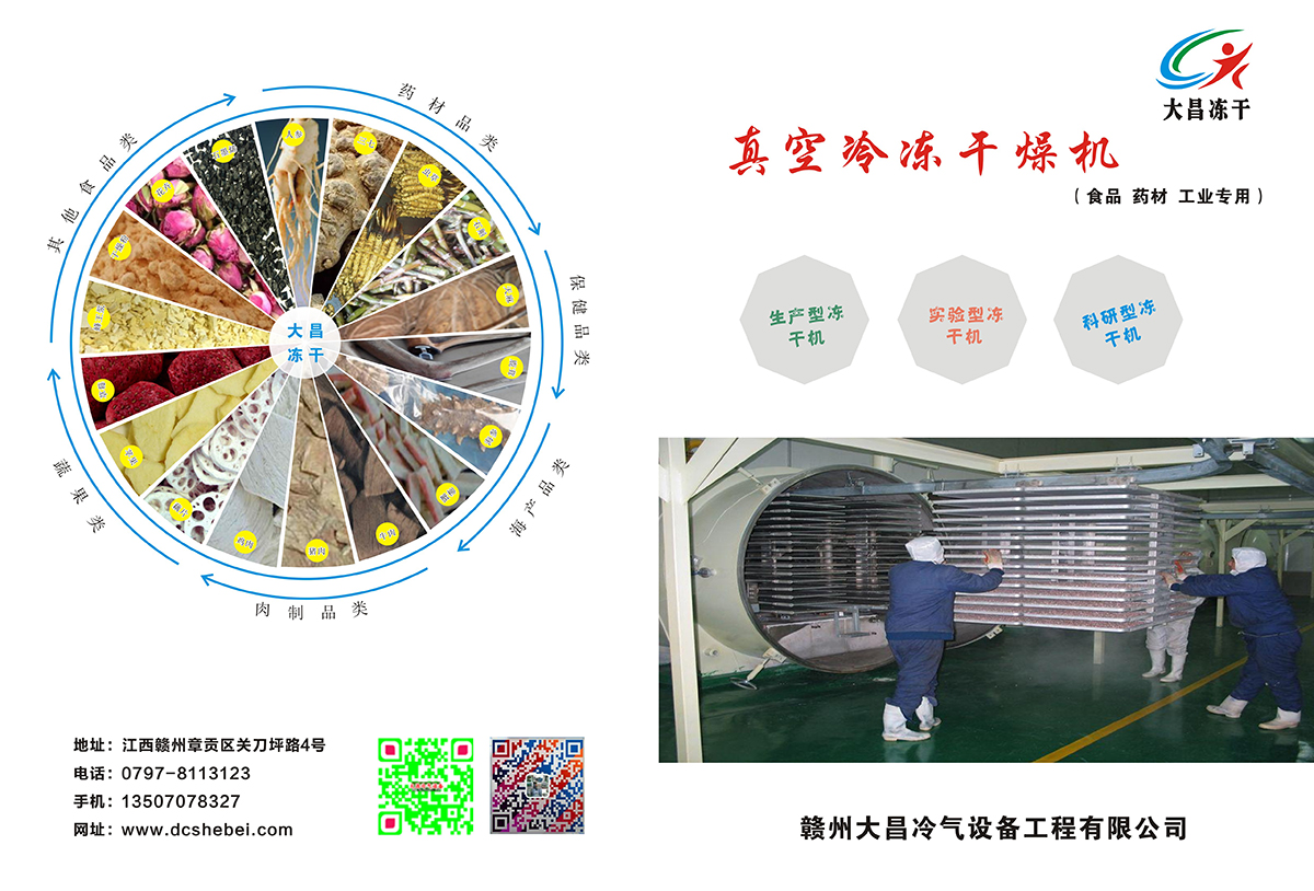 食品冻干机产品彩页宣传内容1