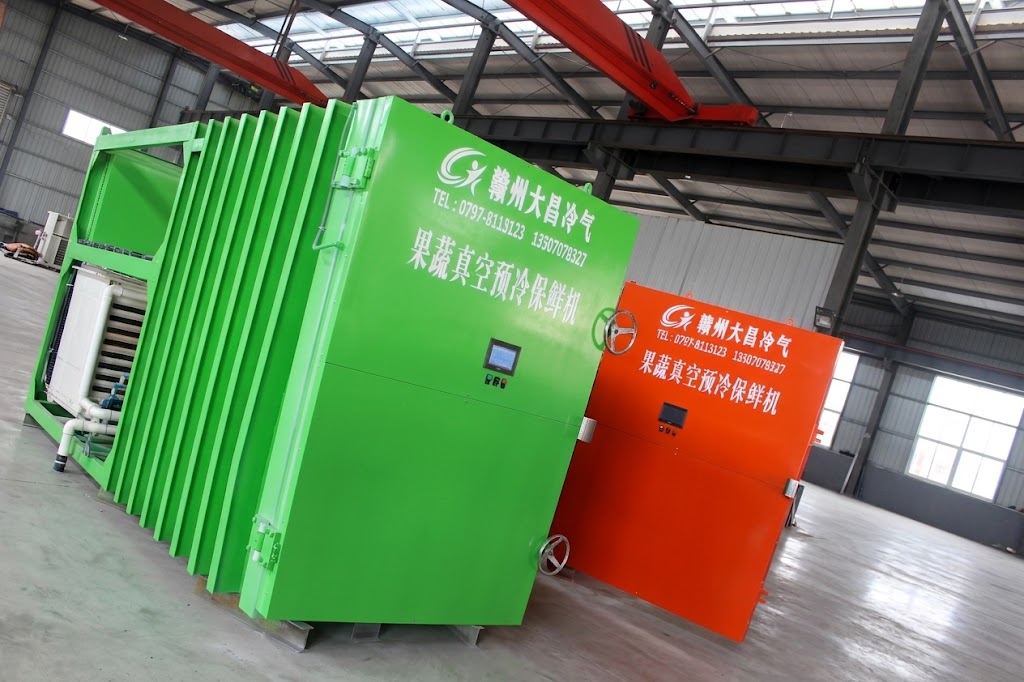 Heavy-duty vacuum pre-coolers featuring our signature green and orange industrial exterior, ready for deployment.