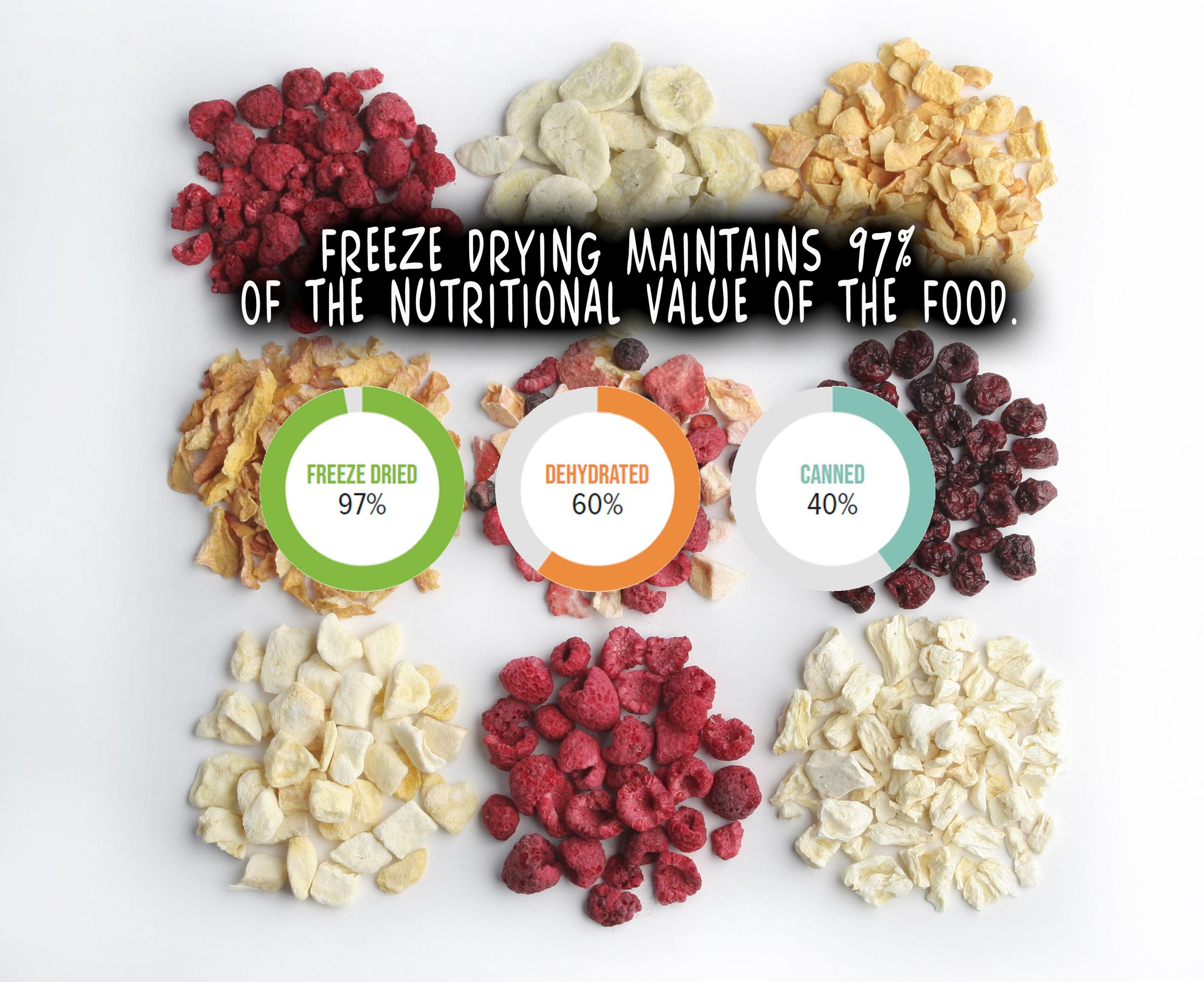 Freeze dried fruit vs dehydrated fruit Freeze dried fruit vs dehydrated fruit