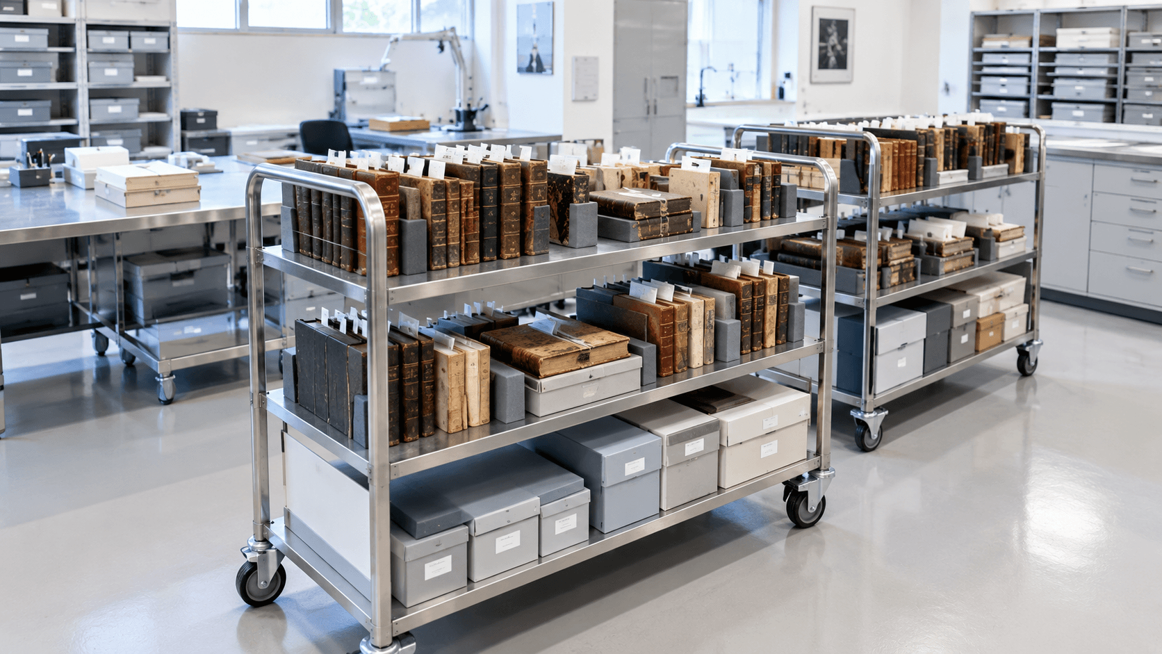 Restored rare books following institutional mold remediation and archival book deodorization Restored rare books following institutional mold remediation and archival book deodorization